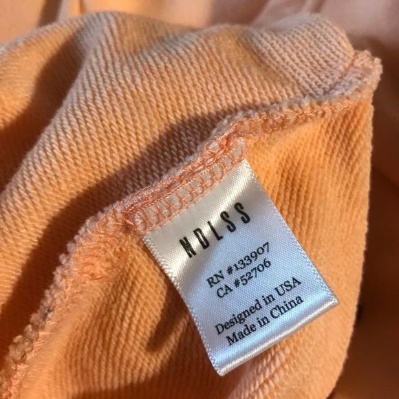 NDLSS neon orange open elbow hoodie - Picture 9 of 11